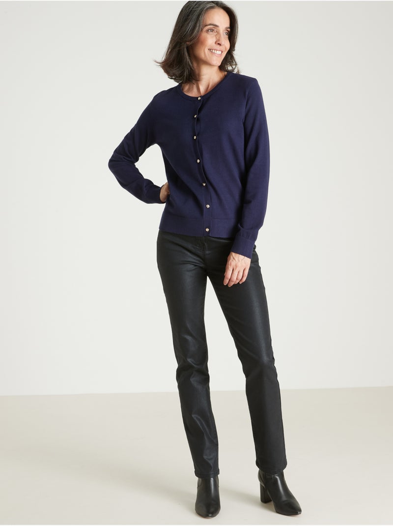 Cardigan élégant - DAXON Bleu marine - Kiabi
