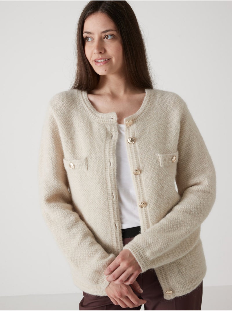 Cardigan élégant - DAXON Ecru - Kiabi