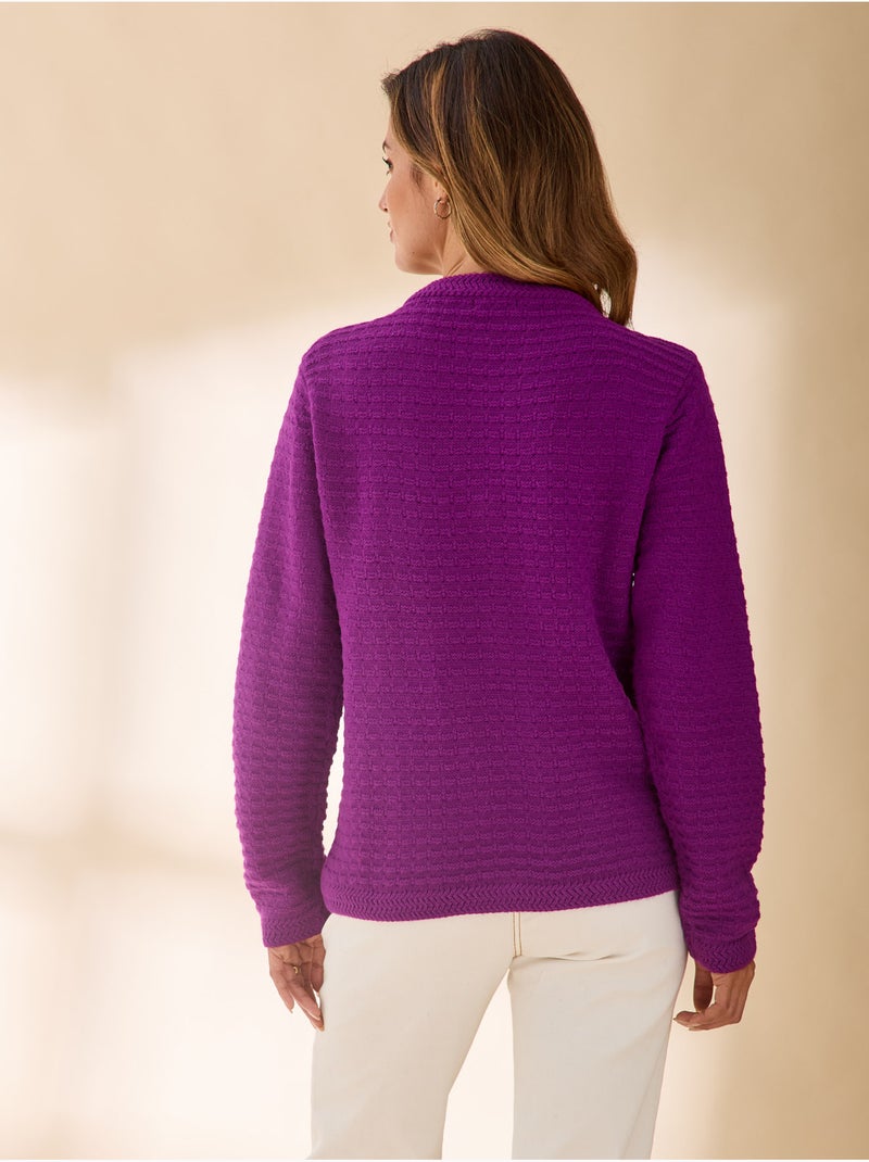 Cardigan élégant femme - daxon Violet foncé - Kiabi