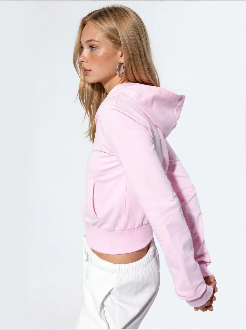 Cardigan en coton stretch busem Rose dragée - Kiabi