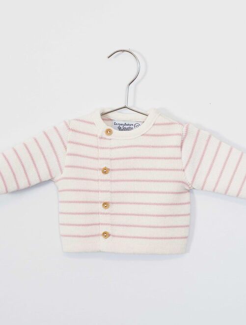 Cardigan en laine  - Petits Marins - Kiabi