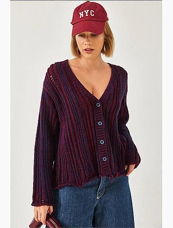 Cardigan en maille ample lucci