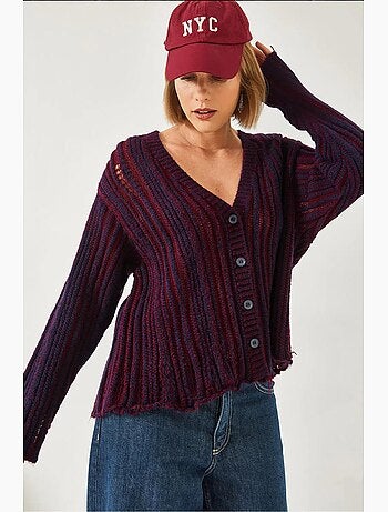 Cardigan en maille ample lucci