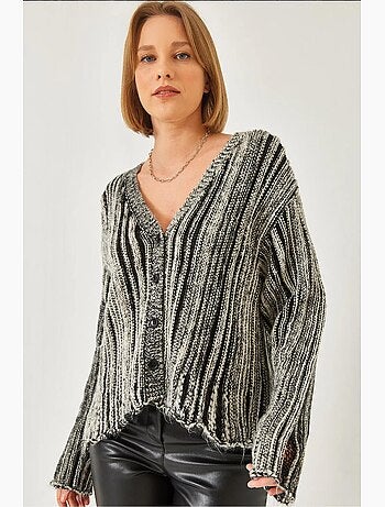 Cardigan en maille ample lucci