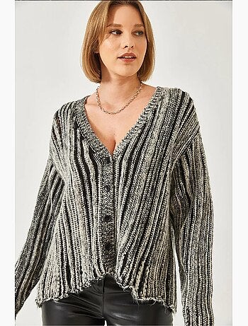 Cardigan en maille ample lucci