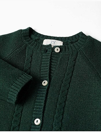 Cardigan en maille avec détails torsadés b&s