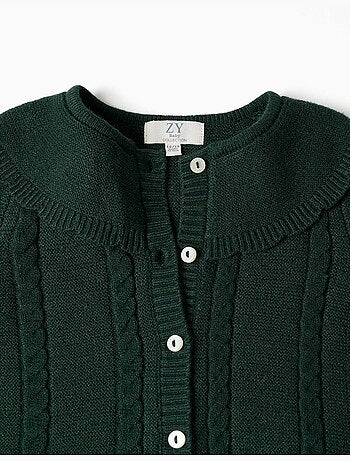 Cardigan en maille avec détails torsadés b&s