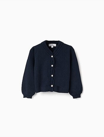 Cardigan en maille avec détails tressés