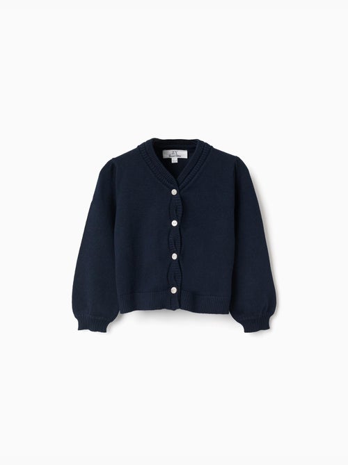 Cardigan en maille avec détails tressés - Kiabi