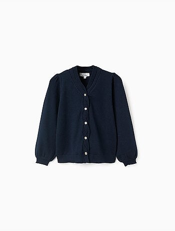 Cardigan en maille avec détails tressés