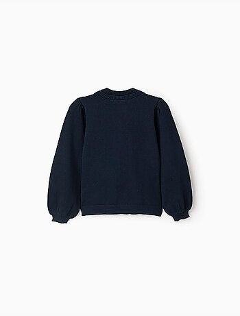 Cardigan en maille avec détails tressés