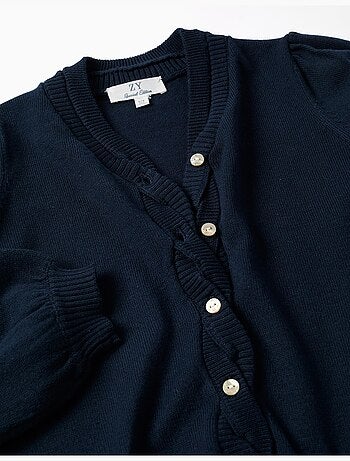 Cardigan en maille avec détails tressés