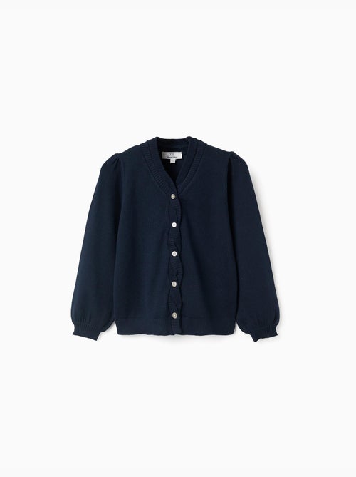 Cardigan en maille avec détails tressés - Kiabi