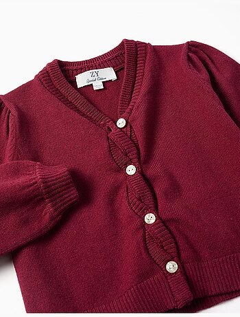 Cardigan en maille avec détails tressés