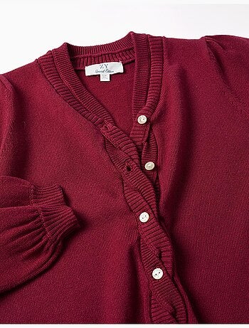 Cardigan en maille avec détails tressés