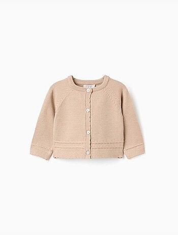 Cardigan en maille avec extrémités festonnées b&s