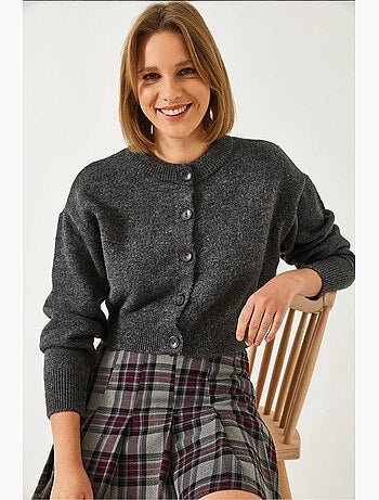 Cardigan en maille boutonnée lucci
