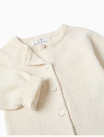 Cardigan en maille de coton à point de lien B&S
