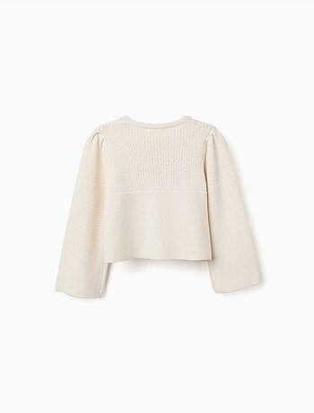 Cardigan en maille de coton à point de lien B&S