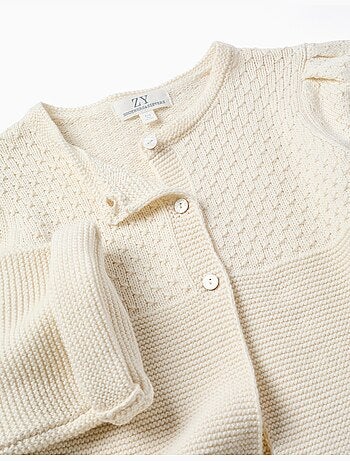 Cardigan en maille de coton à point de lien B&S