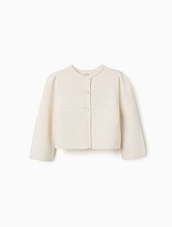 Cardigan en maille de coton à point de lien B&S