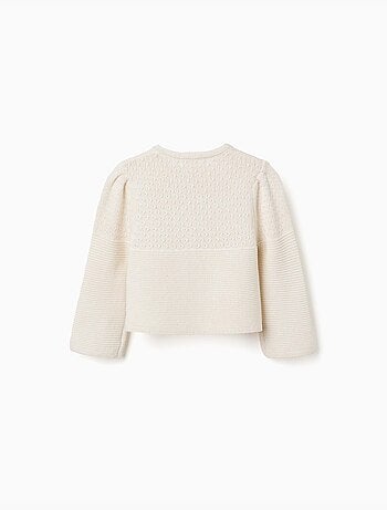 Cardigan en maille de coton à point de lien B&S