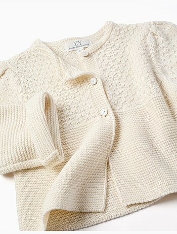 Cardigan en maille de coton à point de lien B&S