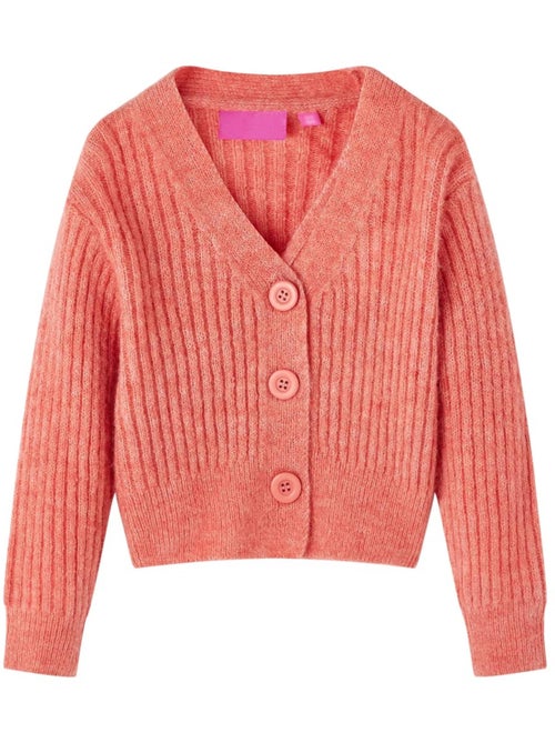 Cardigan en maille encolure v boutonné - vidaxl - Kiabi