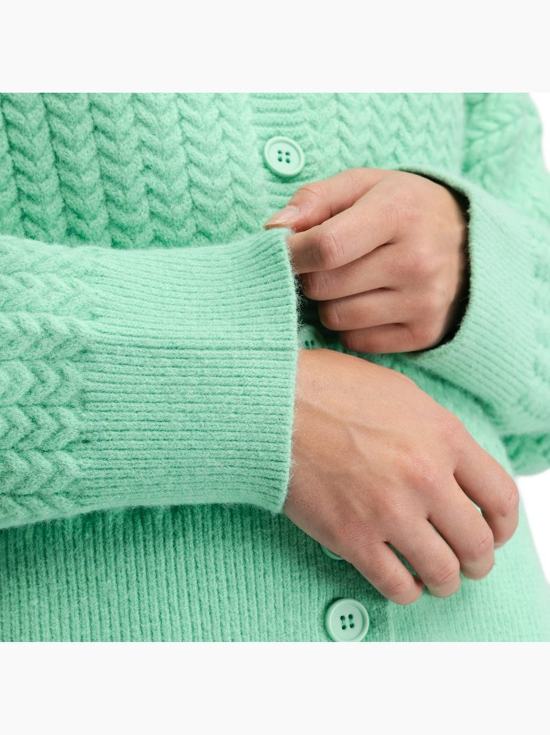 Cardigan en maille femme femme apollo-w Vert - Kiabi