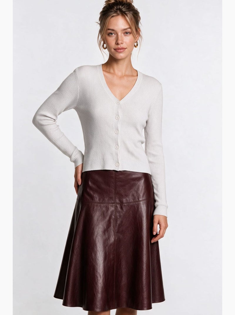 Cardigan en maille femme istanbul Blanc cassé - Kiabi
