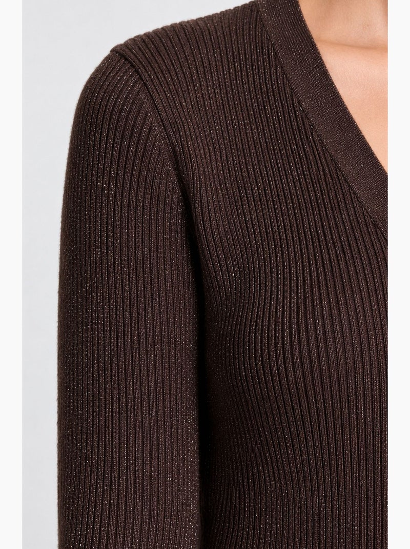 Cardigan en maille femme istanbul Marron chocolat - Kiabi