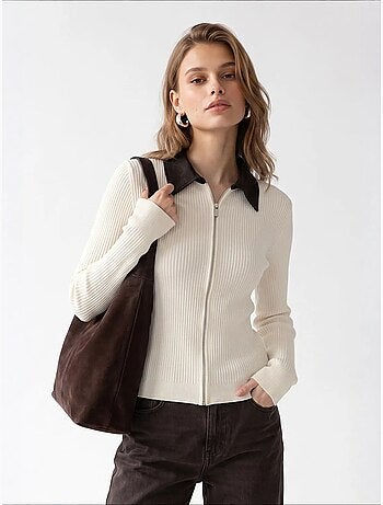 Cardigan en maille femme mixray