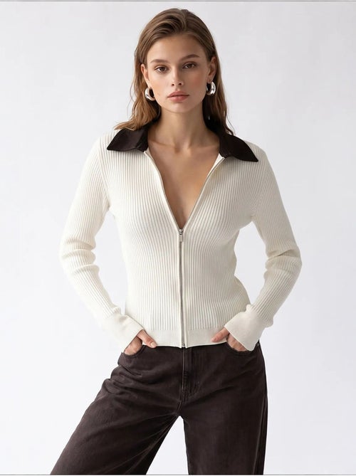 Cardigan en maille femme mixray - Kiabi Cardigan en maille femme mixray - Kiabi