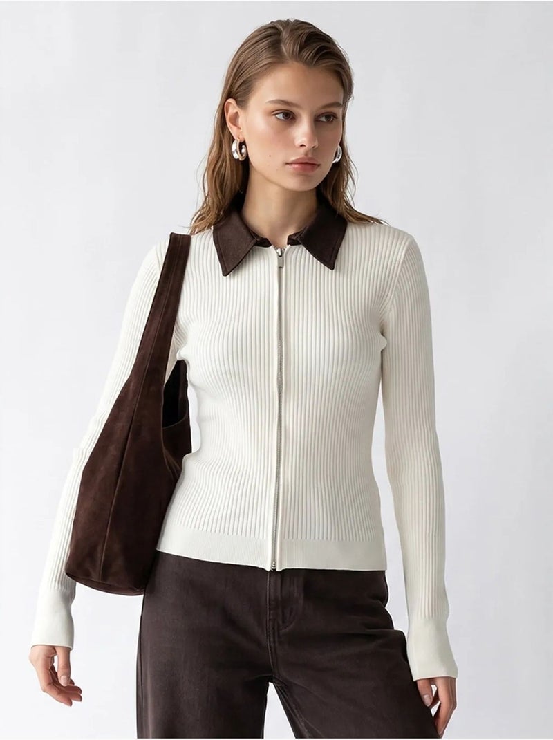 Cardigan en maille femme mixray Crème - Kiabi