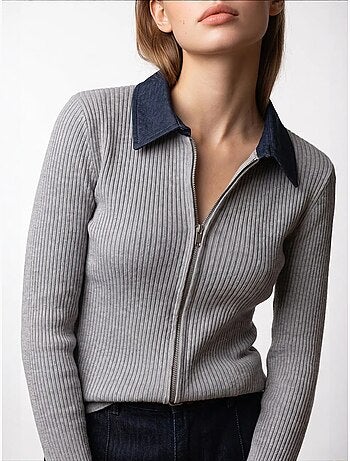 Cardigan en maille femme mixray