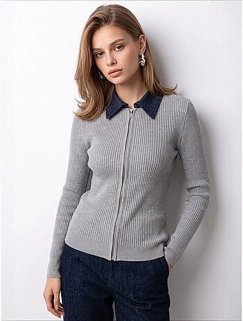 Cardigan en maille femme mixray