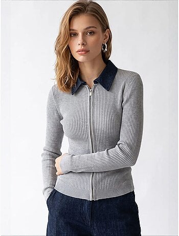 Cardigan en maille femme mixray