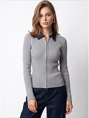 Cardigan en maille femme mixray