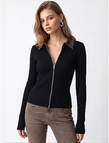 Cardigan en maille femme mixray