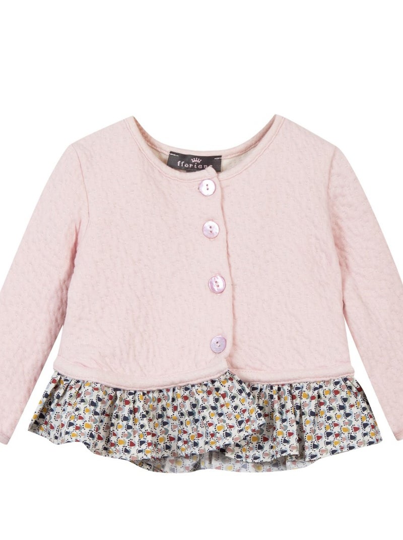 Veste Matelassée Rose Pâle Zara Bébé Fille - Taille 3 à 6 Mois - Occasion Très Bon état