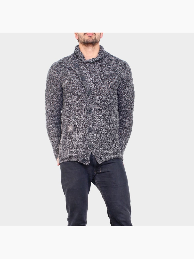 Cardigan en maille Noir - Kiabi