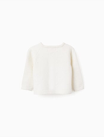 Cardigan en maille pop-corn