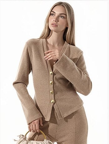 Cardigan en mélange de coton busem