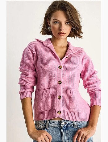 Cardigan en tricot à poches selanik lucci
