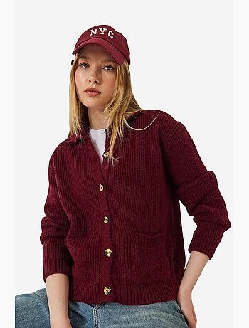 Cardigan en tricot à poches selanik lucci