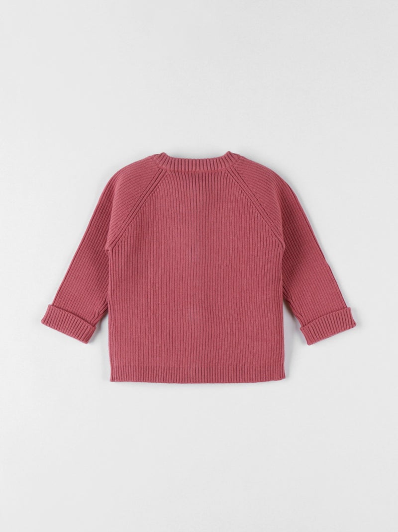 Cardigan en tricot bio fin Noukie's Rose - Kiabi
