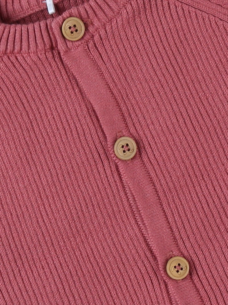 Cardigan en tricot bio fin Noukie's Rose - Kiabi