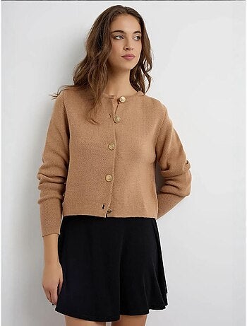 Cardigan en tricot boutonné
