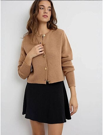 Cardigan en tricot boutonné
