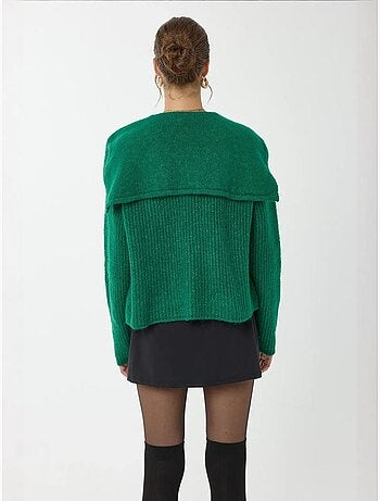 Cardigan en tricot boutonné coupe décontractée